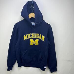 Vintage Michigan Wolverines Russell Athletic Hoodie Small